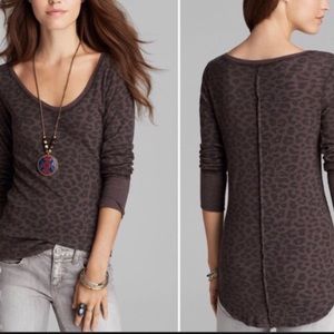 We The Free Cheetah Long Sleeve T-shirt